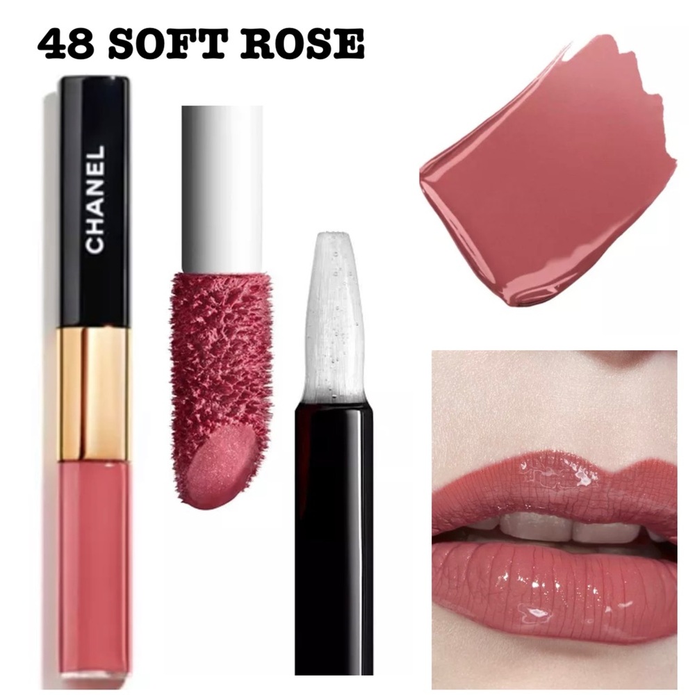 BNIB CHANEL LE ROUGE DUO ULTRA TENUE IN 48 - SOFT ROSE $48 - Picture 1 of 10